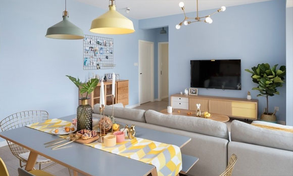 晒晒刚装修好的三房,都说墙面颜色很好看,全屋装修温馨极了!