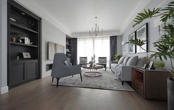 追求轻奢质感的年轻夫妻,打造出理性优雅的家,全屋装修真高级!