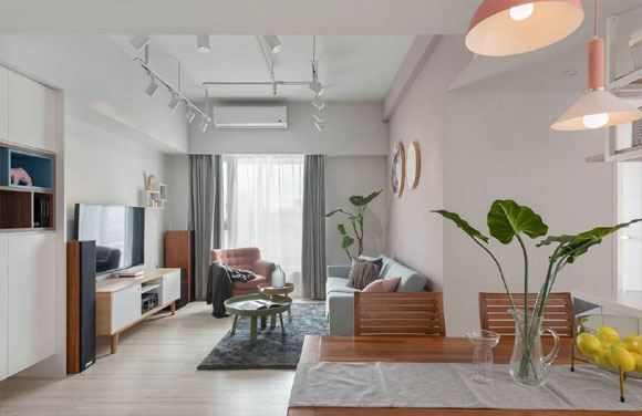 朋友家小两房装修特别温馨，设计简洁很别致，小空间大作为！