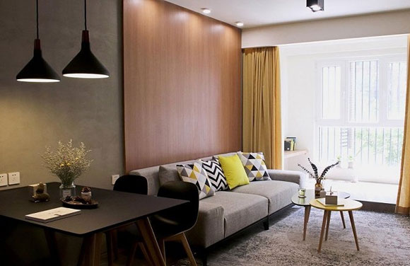 简约大方的三房装修,演绎都市时尚,打通阳台装地台效果真不错!
