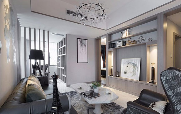 见过最高级的现代风格装修，多功能休闲书房很实用，全屋真大气！