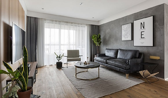 145㎡北欧ins风装修,电视墙沙发墙特个性,卡座式餐厅真省地方!