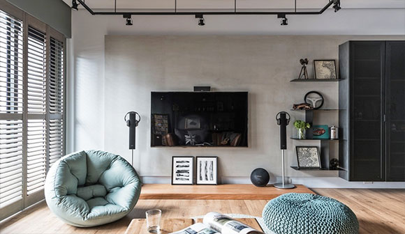 小老板家的高级场面，复古怀旧工业风设计，全屋装修个性又上档次！