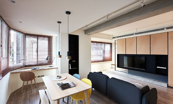 90后夫妻的大“豪宅”,电视柜当入户隔断,全屋高级又实用!