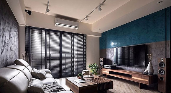 76㎡另类怀旧风住宅，设计简约有个性，背景墙装修真少见！