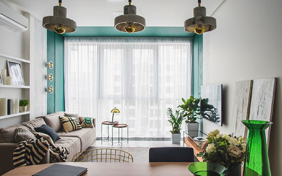 墨绿色与金色,碰撞出高贵典雅,单身女主的诗意生活,令人羡慕!