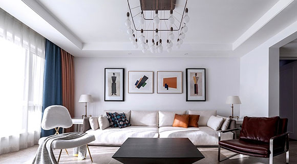 简约大气的现代风格装修，三卫生间户型真少见，全屋设计真耐看！