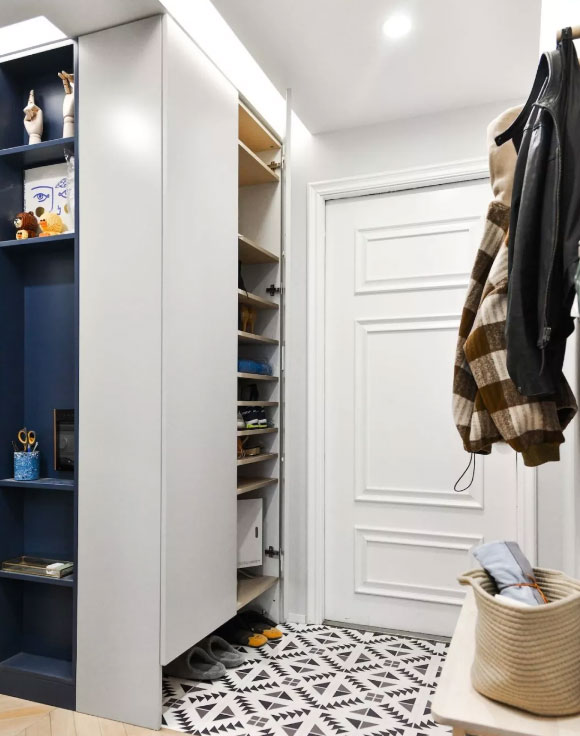 鞋柜底部和中间留空,柜内不易受潮异味还更少,懊悔现在才知道!