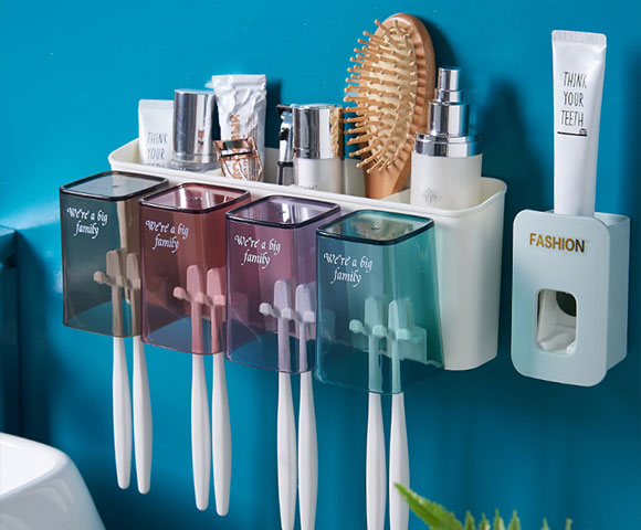 牙刷牙膏现在流行这样放,干净卫生不滋生细菌,卫生间更整齐!