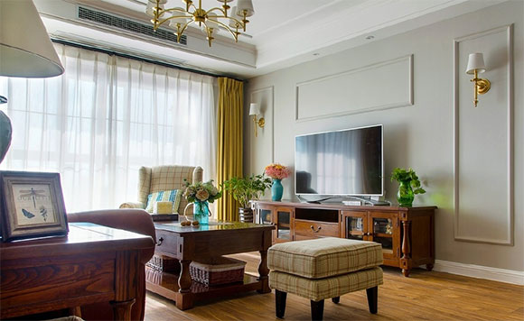 朋友家现代美式风格装修美上天，还特别温馨，浴室柜外移更实用！