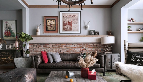 她家美式乡村风格装修，阳台打通地面抬高，设计淳朴很接地气！