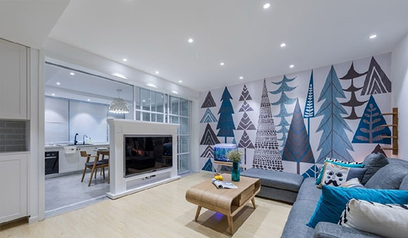 无主照明灯具客厅装修越来越流行,客厅更宽敞,面积再小也不压抑!