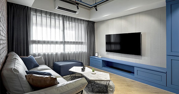 新派混搭工业风装修，电视墙实用，沙发墙大气，全屋设计很高级！