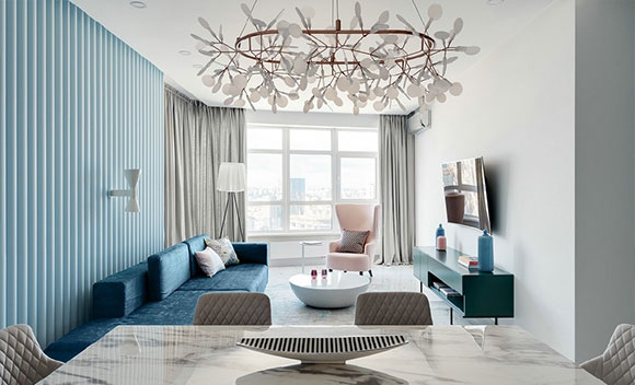 她家轻奢风装修怎么看都不腻,格调优雅有品位,惬意的小资生活!