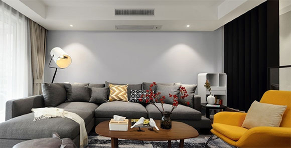 160㎡大户型，现代风格装修简约时尚，电视墙打柜子，全屋真漂亮！