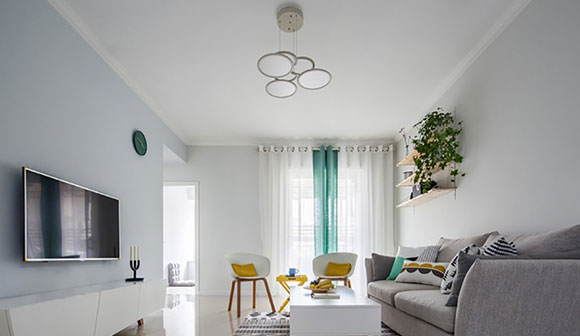 客厅不吊顶居然这么好看!12套不装吊顶的客厅装修,你喜欢吗?