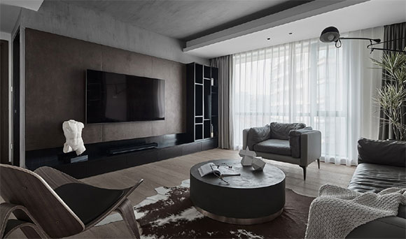 时尚又高级的大户型，开放式空间真心舒服，现代风格设计上档次！