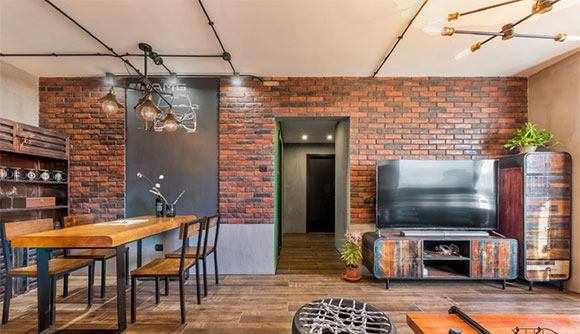 见过最有个性的家装设计，不吊顶线管外漏，古朴自然很另类！