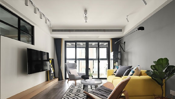 她家书房装地台,卧室床头背景墙颜色超漂亮,简直把生活过成了诗!