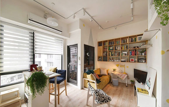 38㎡的单身公寓装修,空间虽小却“五脏俱全”,独立卧室加儿童房!