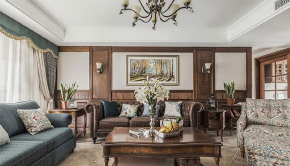 大户型怎样装修?试试大气沉稳的美式乡村风格,淳朴亲切接地气!