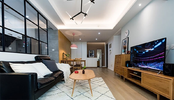 精致舒适的小两房装修，北欧风设计真是很惬意，面积小很实用！