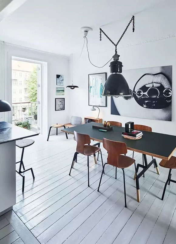 北欧风单身公寓装修，设计简洁却特别个性，架高双人床真是没见过！