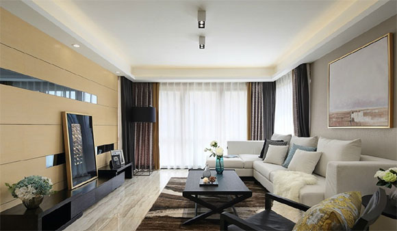 轻松自在的时尚之家，开放式书房设计真巧妙，享受都市休闲时光！