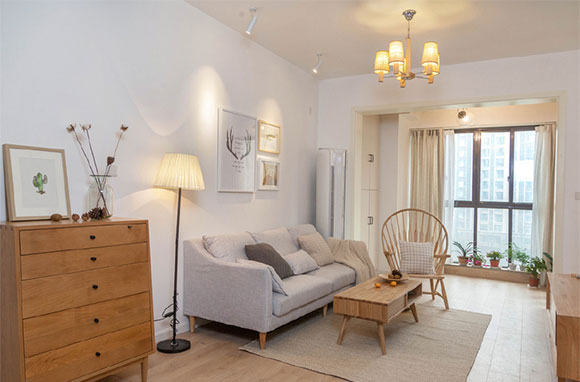 朋友家的小两房，极简设计不吊顶不造型，素雅纯净令人赏心悦目！