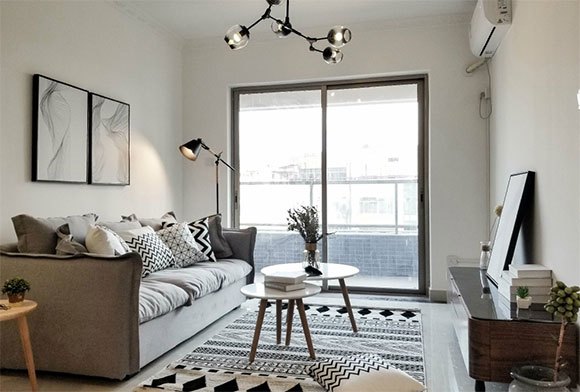 黑白灰搭配的简洁家居环境,轻松舒适才能心情愉悦,北欧风小家!