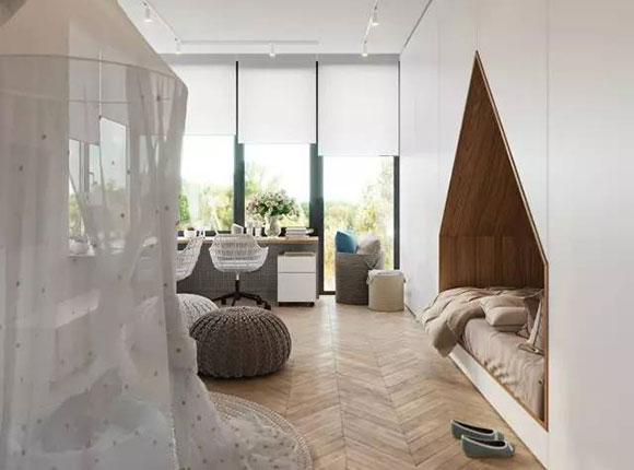 卧室面积小怎样装修住得才舒服?将床嵌入衣柜,兼顾睡眠与收纳!