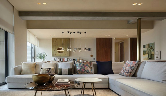 有个性又舒适无比的混搭风格装修,配色温暖空间大,真是舒服极了!