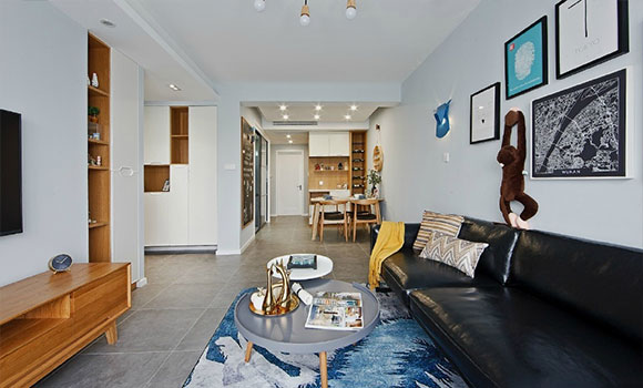 简约时尚很温馨的小户型空间，清新的北欧风设计，全屋舒服极了！