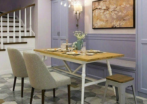 无论怎样都要给餐厅装上卡座,省空间还能收纳,真心很实用!