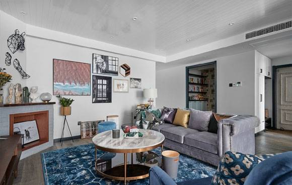 特别亲切的美式乡村风格装修，设计效果有些复古，全屋很接地气！