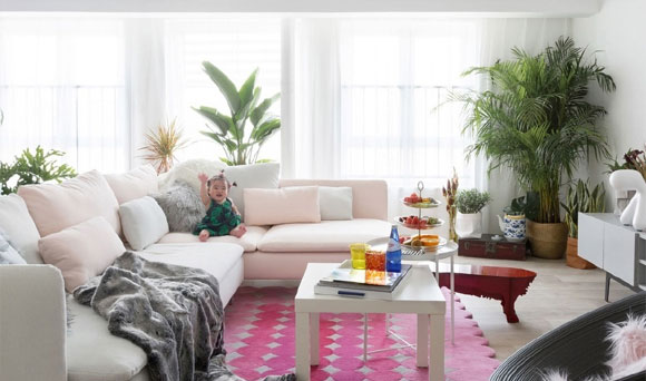 理想中的家,色彩搭配鲜艳,轻松舒适给人以乐观的生活态度!