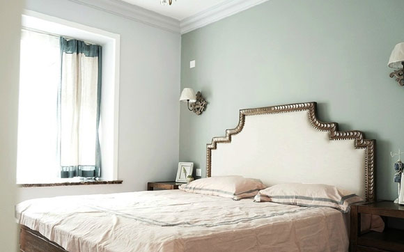 舒服的美式田园风格装修,全屋不吊顶用石膏线代替,效果很完美!