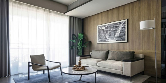 干净利落的现代风格装修，开放式厨加超大卫生间，效果大气有品位！