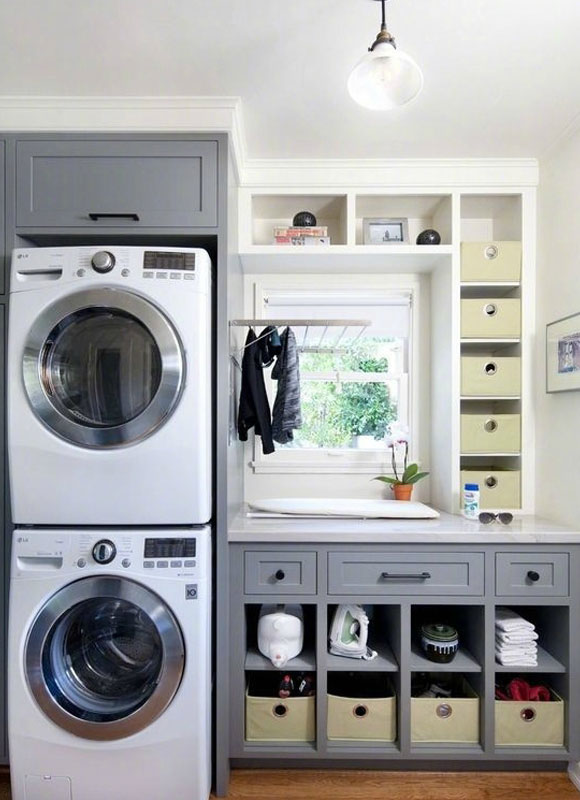 家有洗衣机间别瞎装，9套美观实用的洗衣间装修，这样设计更好看！