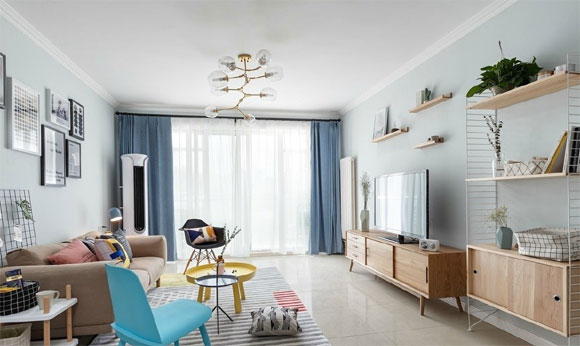 120㎡简约温馨的北欧风空间,全屋不吊顶特别耐看,20年不会过时!