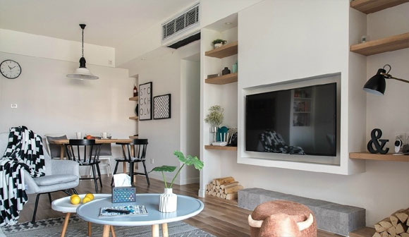 简约素雅的北欧风装修,空间紧凑却特别温馨,榻榻米书房最实用!