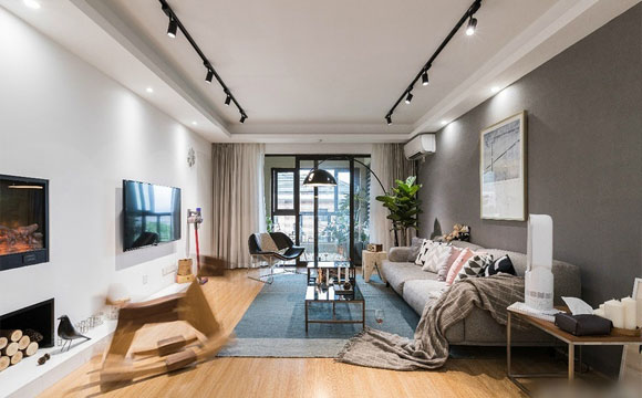 她家128㎡,进门鞋柜造型真少见,全屋干净清爽特别舒服,美极了!