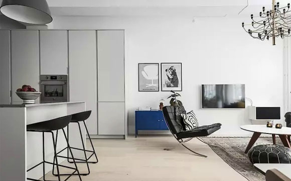 83㎡的北欧风空间,黑白灰三色搭配也能如此温馨,全屋漂亮极了!