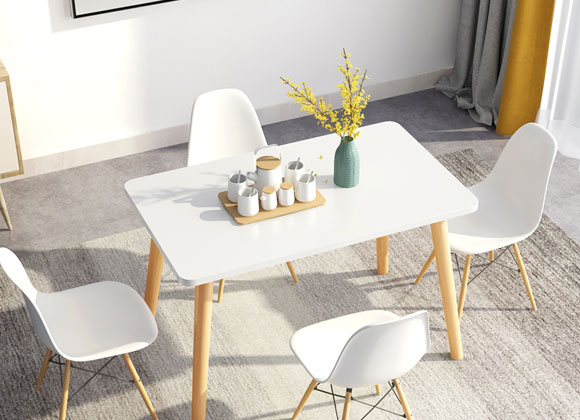 小户型餐厅位置小,简约北欧风餐桌餐椅来帮忙,堪称小户型绝配!