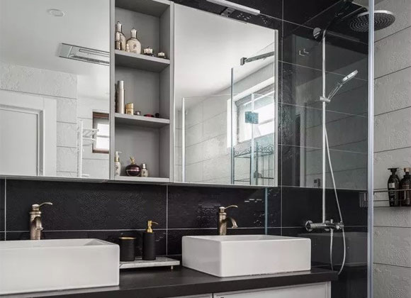 卫生间装修收纳别忽视,这些地方打上柜子,收纳能力翻倍!