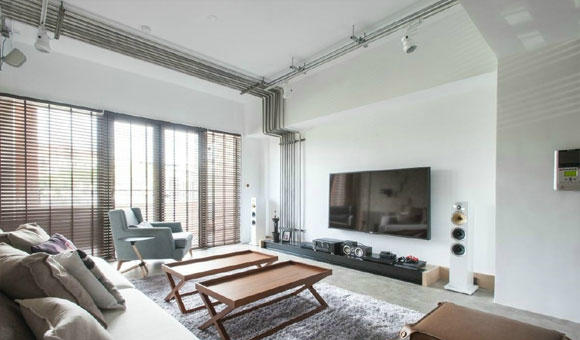 上海夫妻家的个性空间，把餐厅包进厨房，轻工业风设计很特别！