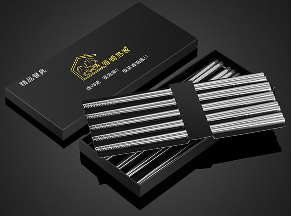 婆媳当家防滑防霉耐高温316L不锈钢金属筷子！