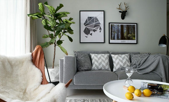 舒适的北欧风空间，墙面颜色真好看，全屋设计清爽格外温馨！