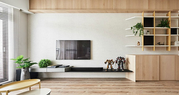 设计清新简约的三房装修，令人羡慕的亲子空间，自然淳朴特别亲切！