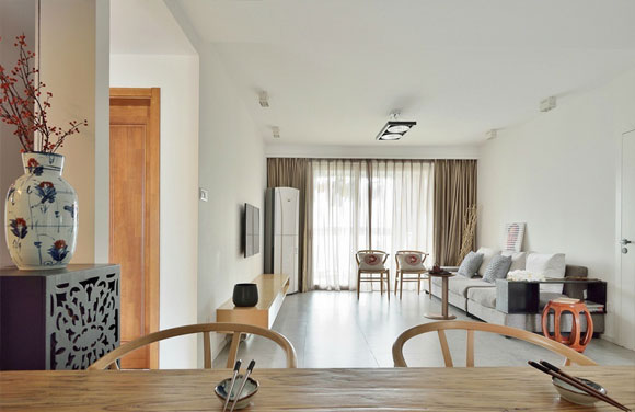 极简风格装修的家,加上主人坚持“断舍离”,住了10年依然整洁!